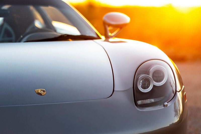 2004 Porsche Carrera GT V10 Silver Metallic Brown Leather Bring a Trailer Auction $1.3M USD For Sale Rare German Supercar Modern Classic