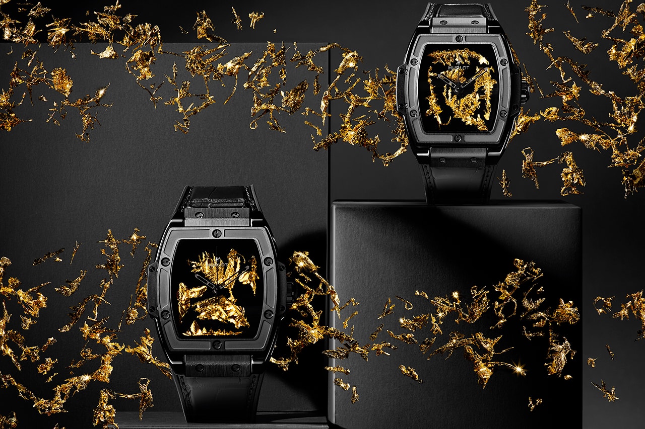 Hublot Makes a Show of Rare Gold Crystal Recreated In Its Labs With Pair of Limited Editions.