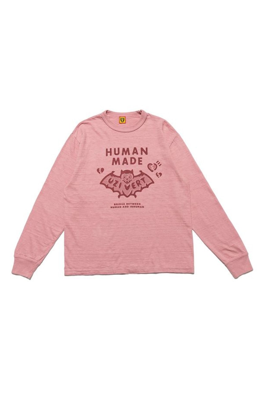 Lil Uzi Vert x HUMAN MADE Nigo BAPE Founder Collection Pink Bat Sweatshirt Preview Video Space Instagram