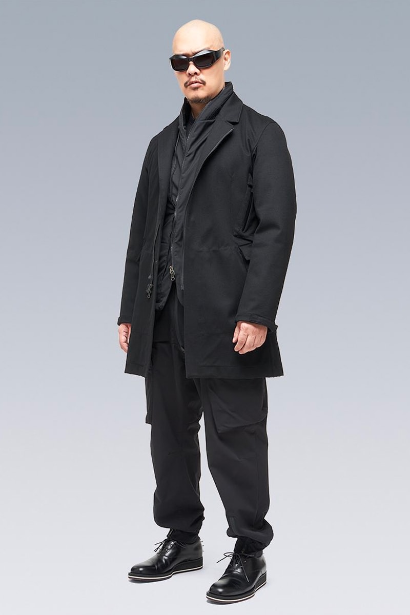ACRONYM FW21 Drop 1 Is Now Available J38-LP coat J29-LP Modular Blazer P38 DS Cargo Pant FW21 fall winter 2021 oro Piana Storm System Doeskin Wool climashield Schoeller 100 percent new zealand face wool tensionzip release info 