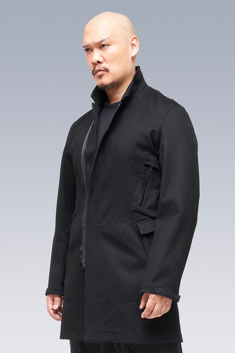 ACRONYM FW21 Drop 1 Is Now Available J38-LP coat J29-LP Modular Blazer P38 DS Cargo Pant FW21 fall winter 2021 oro Piana Storm System Doeskin Wool climashield Schoeller 100 percent new zealand face wool tensionzip release info 