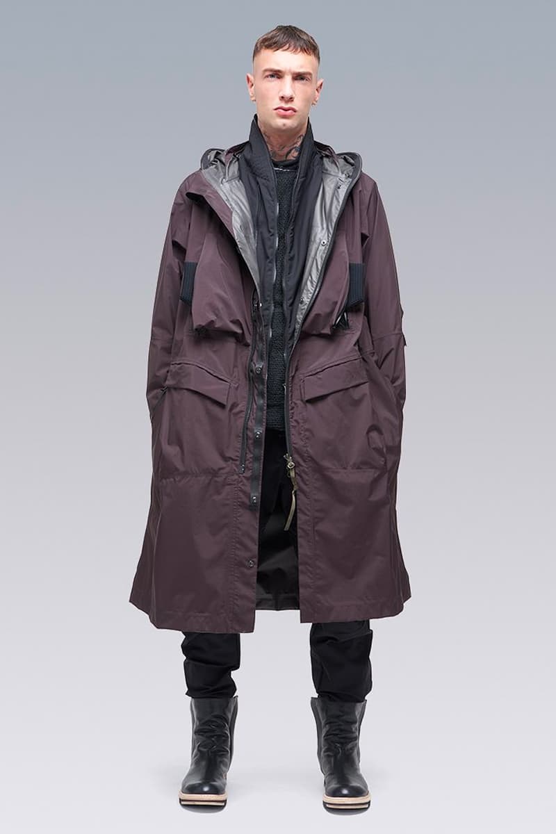 ACRONYM FW21 Drop 1 Is Now Available J38-LP coat J29-LP Modular Blazer P38 DS Cargo Pant FW21 fall winter 2021 oro Piana Storm System Doeskin Wool climashield Schoeller 100 percent new zealand face wool tensionzip release info 