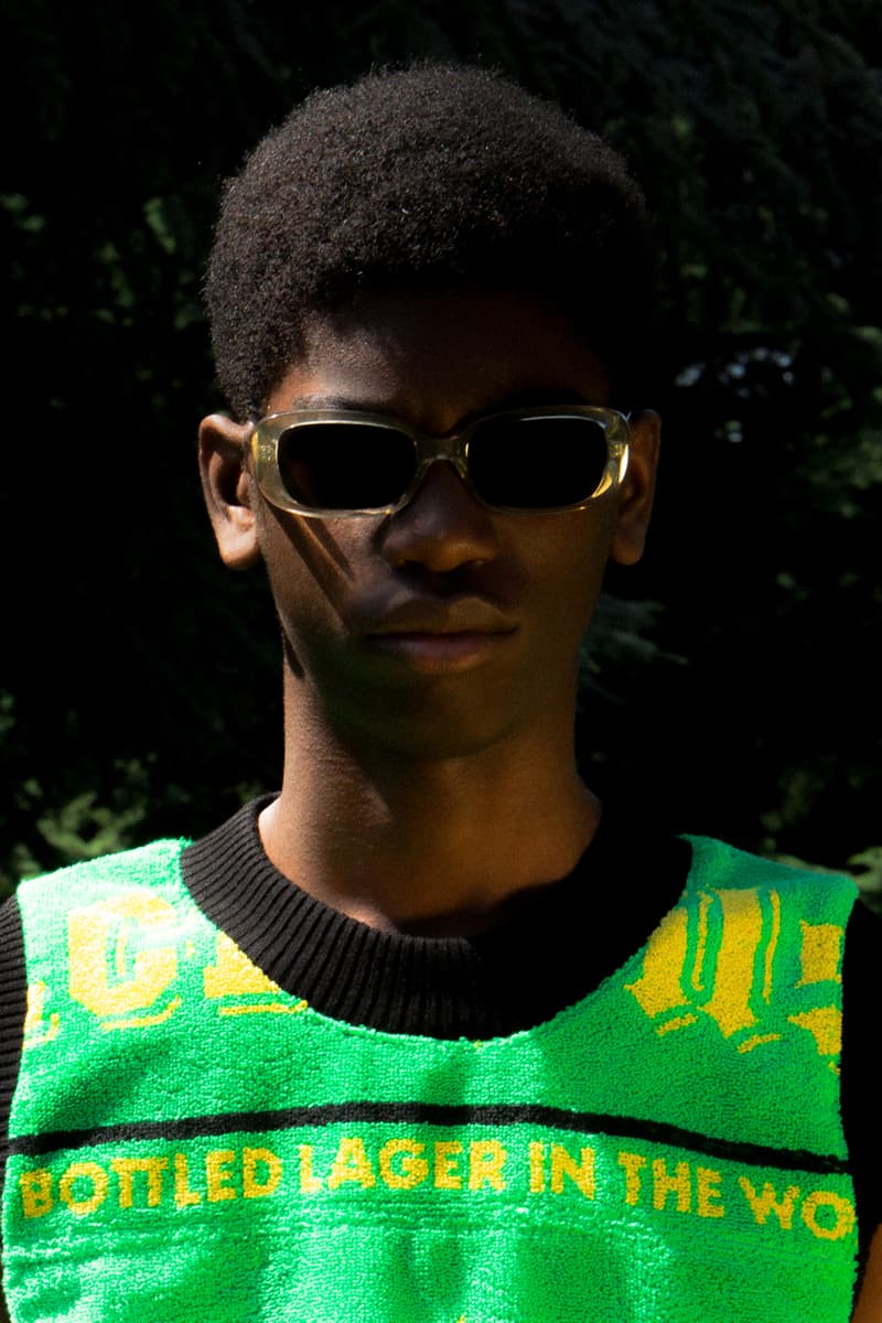 Adam Jones "Summer of 21" Collection SS21 Upcycled Beer Pub Towels Tea APOC Store British Emerging Designer Lookbook