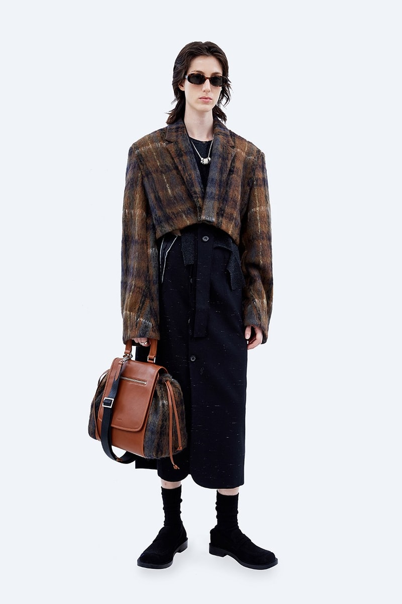 ADER error FW21 "Un nouveau système" Collection Lookbook fleece jacket coats denim hoodies sweatshirt blue black green khaki