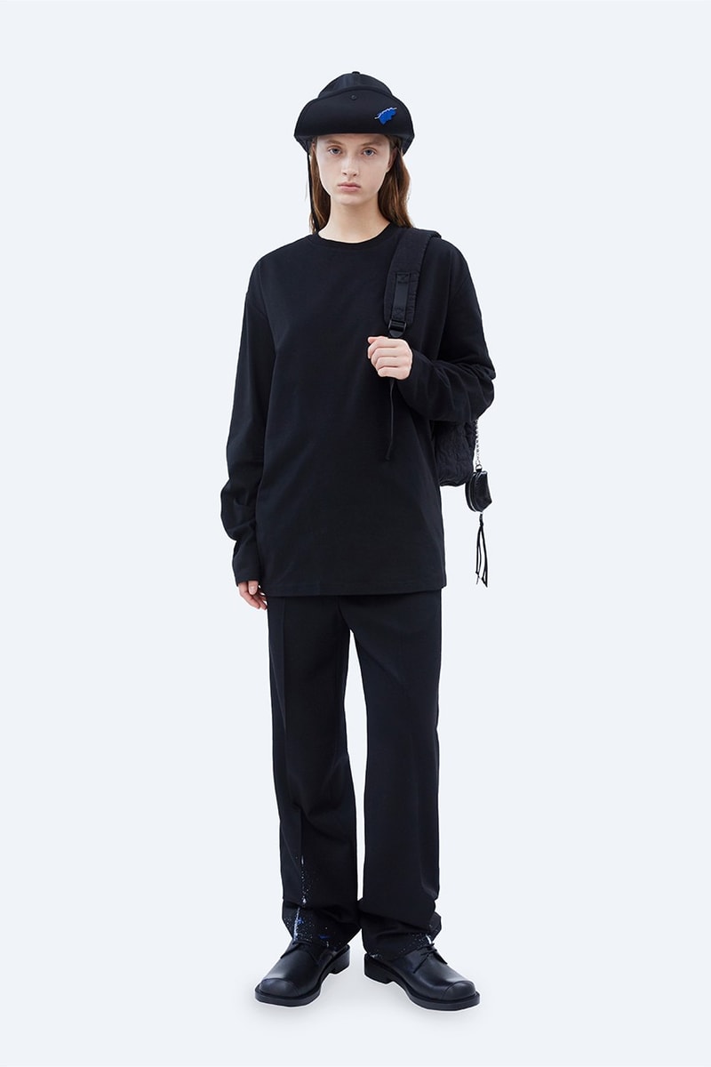 ADER error FW21 "Un nouveau système" Collection Lookbook fleece jacket coats denim hoodies sweatshirt blue black green khaki