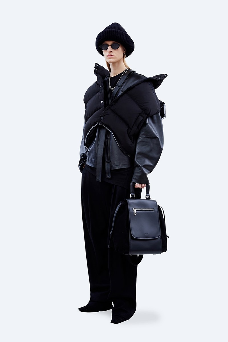 ADER error FW21 "Un nouveau système" Collection Lookbook fleece jacket coats denim hoodies sweatshirt blue black green khaki