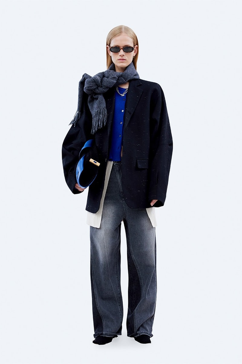 ADER error FW21 "Un nouveau système" Collection Lookbook fleece jacket coats denim hoodies sweatshirt blue black green khaki
