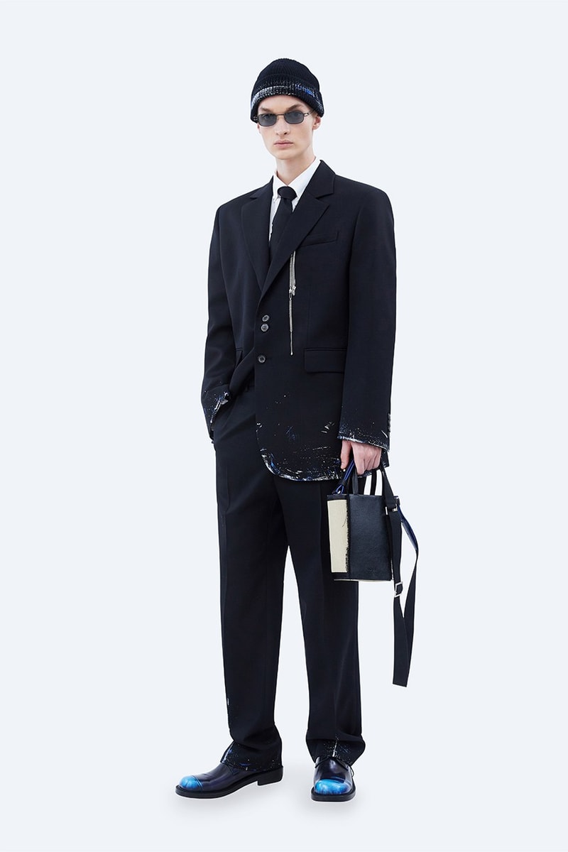 ADER error FW21 "Un nouveau système" Collection Lookbook fleece jacket coats denim hoodies sweatshirt blue black green khaki