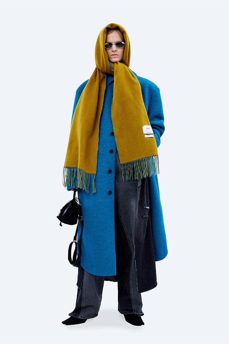 ADER error FW21 "Un nouveau système" Collection Lookbook fleece jacket coats denim hoodies sweatshirt blue black green khaki