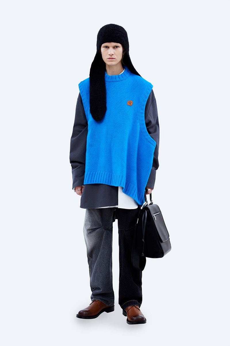 ADER error FW21 "Un nouveau système" Collection Lookbook fleece jacket coats denim hoodies sweatshirt blue black green khaki