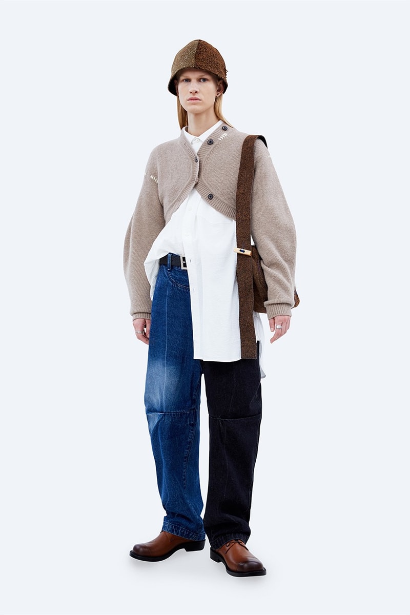 ADER error FW21 "Un nouveau système" Collection Lookbook fleece jacket coats denim hoodies sweatshirt blue black green khaki