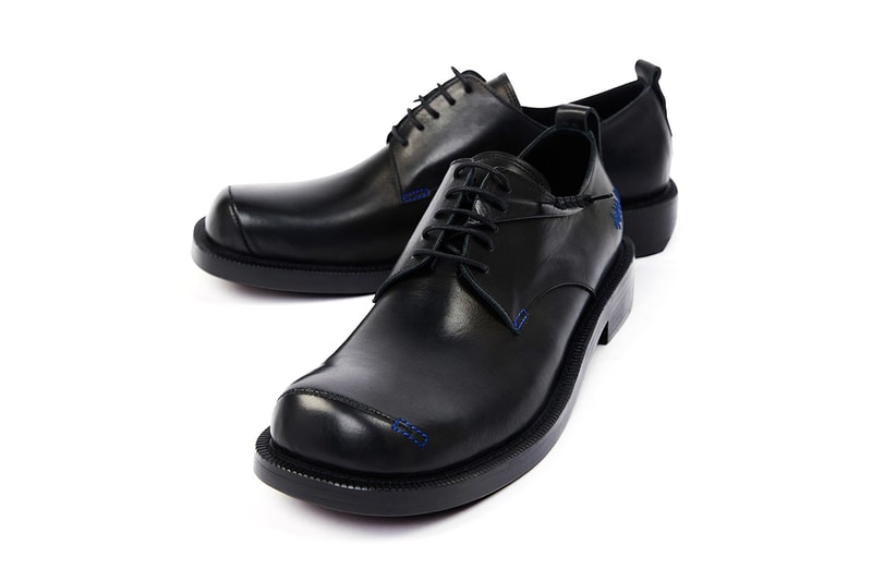 ADER error Fall/Winter 2021 FW21 "Curve" Derby Formal Lace Up Wingtip Shoes Burning Shoes Capsule First Drop South Korean Streetwear Label