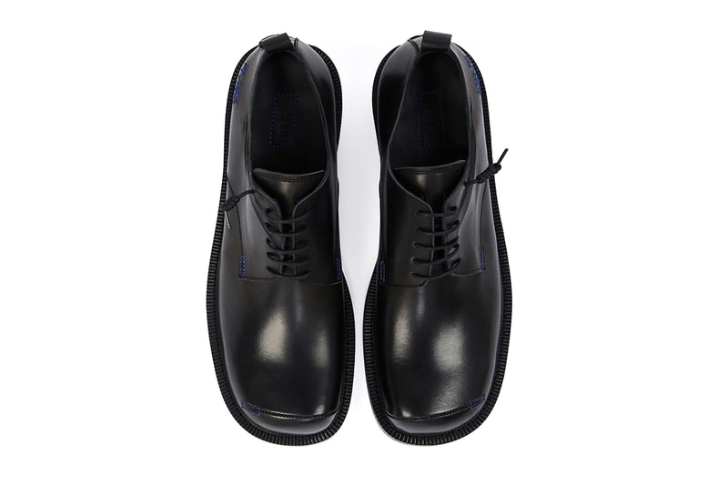 ADER error Fall/Winter 2021 FW21 "Curve" Derby Formal Lace Up Wingtip Shoes Burning Shoes Capsule First Drop South Korean Streetwear Label