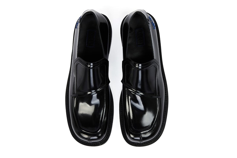 ADER error Fall/Winter 2021 FW21 "Curve" Derby Formal Lace Up Wingtip Shoes Burning Shoes Capsule First Drop South Korean Streetwear Label