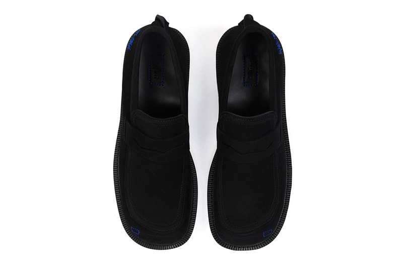 ADER error Fall/Winter 2021 FW21 "Curve" Derby Formal Lace Up Wingtip Shoes Burning Shoes Capsule First Drop South Korean Streetwear Label