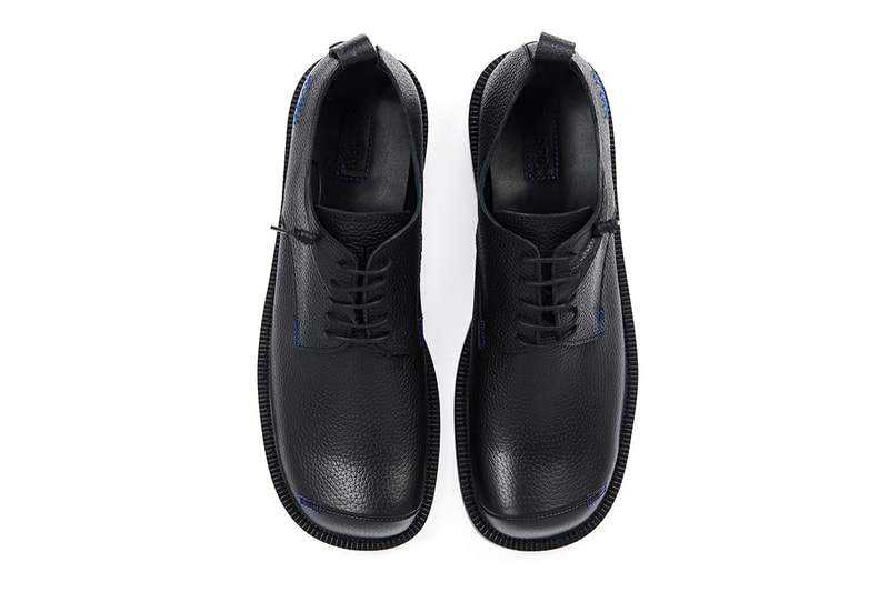 ADER error Fall/Winter 2021 FW21 "Curve" Derby Formal Lace Up Wingtip Shoes Burning Shoes Capsule First Drop South Korean Streetwear Label
