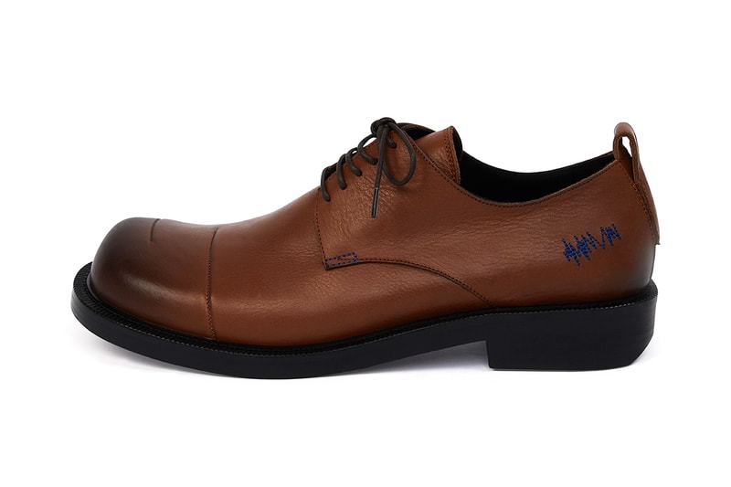 ADER error Fall/Winter 2021 FW21 "Curve" Derby Formal Lace Up Wingtip Shoes Burning Shoes Capsule First Drop South Korean Streetwear Label