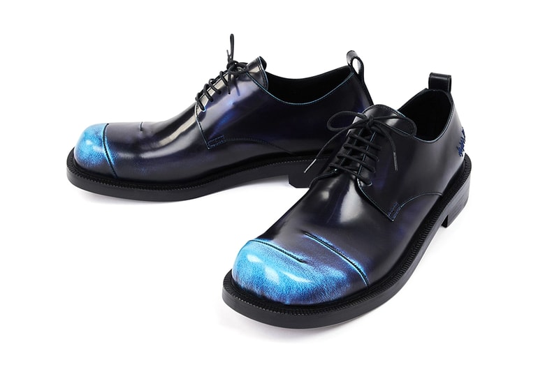 ADER error Fall/Winter 2021 FW21 "Curve" Derby Formal Lace Up Wingtip Shoes Burning Shoes Capsule First Drop South Korean Streetwear Label