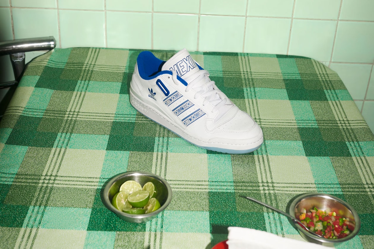 adidas originals juanpa zurita forum mexico city low top sneaker blue white 