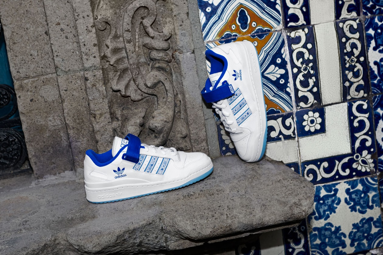 adidas originals juanpa zurita forum mexico city low top sneaker blue white 