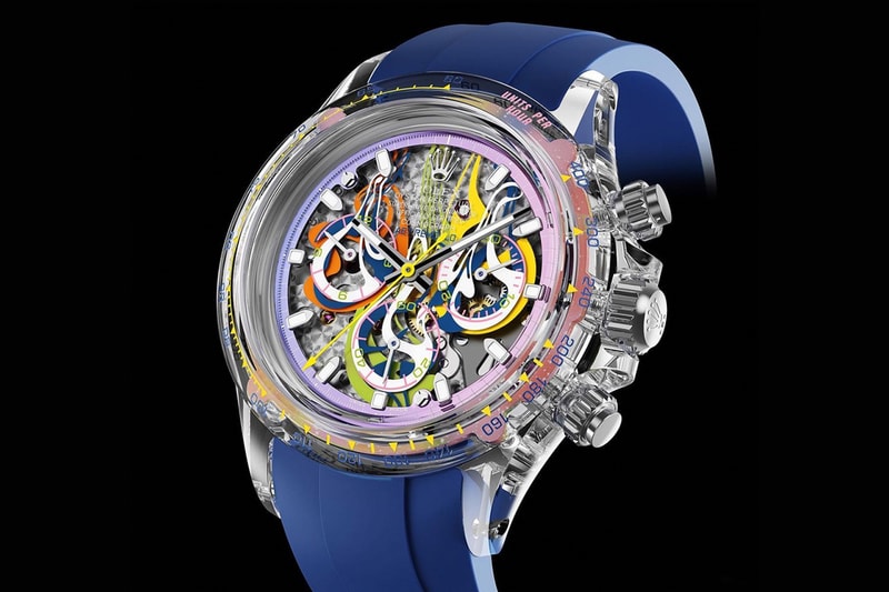 German Customizer Recases Rolex Daytona in Brightly Painted Sapphire Crystal Case