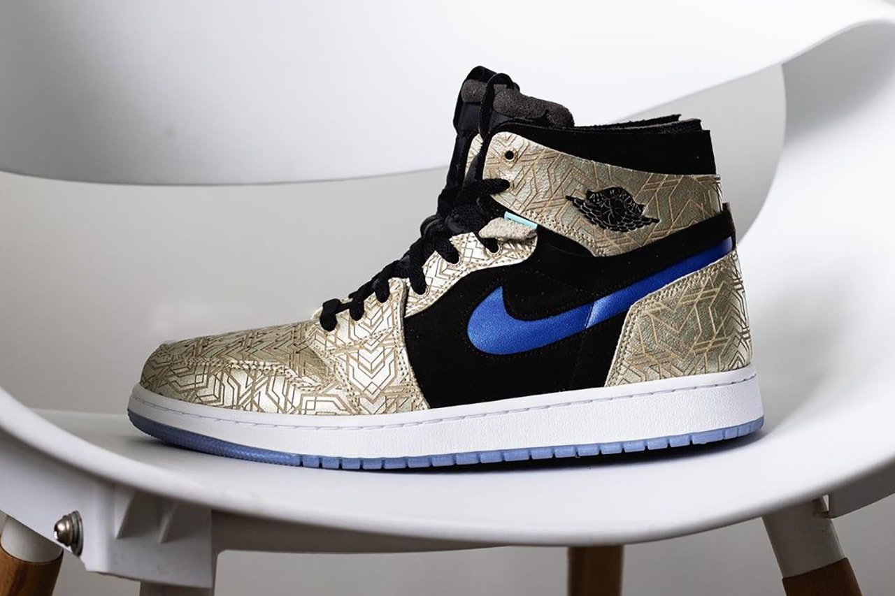 air jordan 1 high zoom gold engravings black blue DQ0659 700 release date info store list buying guide photos price 