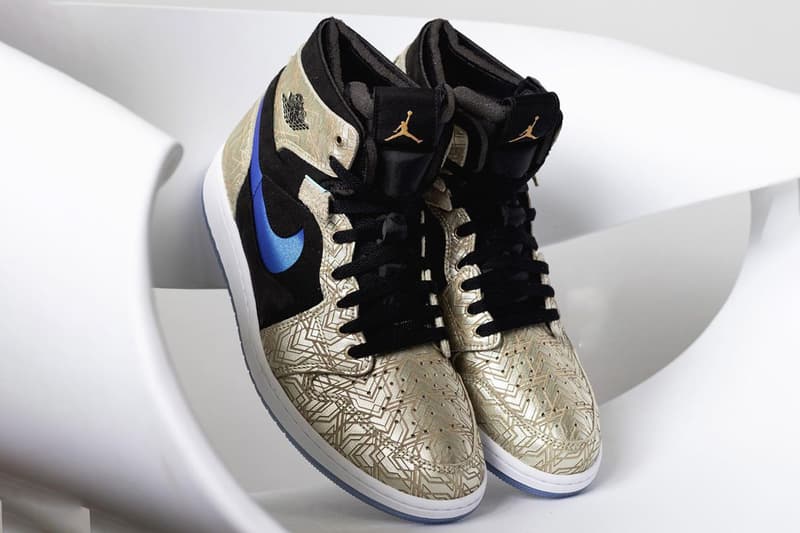 air jordan 1 high zoom gold engravings black blue DQ0659 700 release date info store list buying guide photos price 