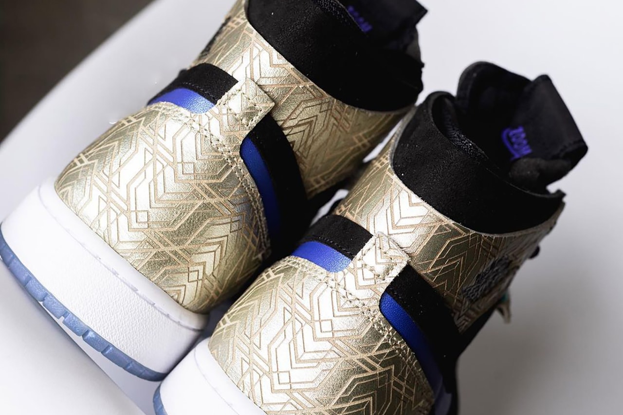air jordan 1 high zoom gold engravings black blue DQ0659 700 release date info store list buying guide photos price 