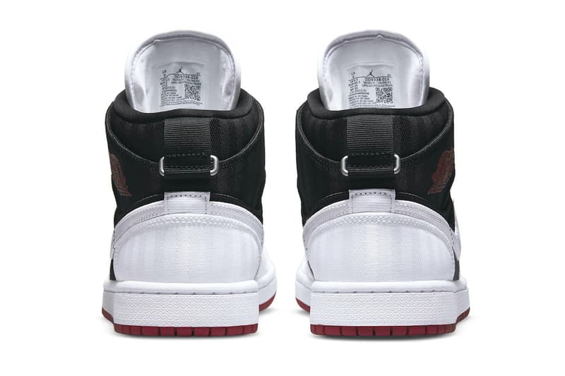 Air Jordan 1 Mid SE Utility Release dd9338-016 nike footwear sneakers Jordan Brand canva black white gym red