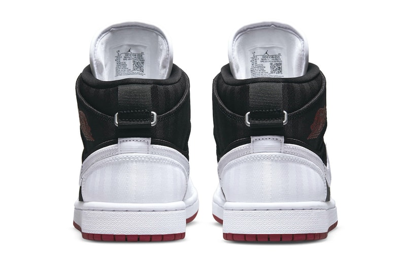 Air Jordan 1 Mid SE Utility Release dd9338-016 nike footwear sneakers Jordan Brand canva black white gym red