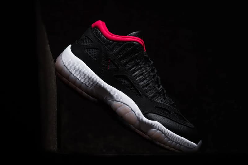 air michael jordan brand 11 low ie bred black red white 919712 023 official release date info photos price store list buying guide