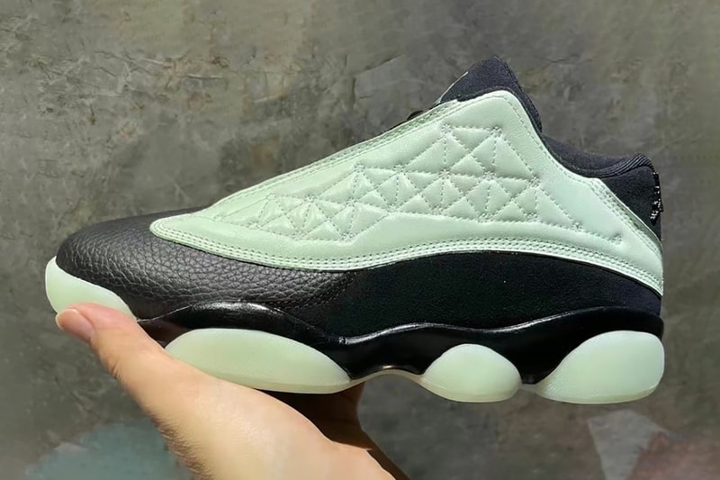 air jordan 13 low glow in the dark black green release date info store list buying guide photos price 
