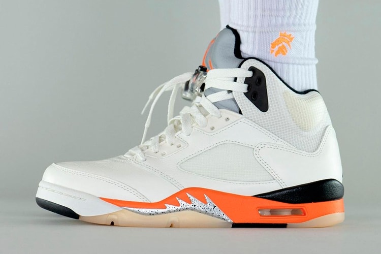 Take an On-Foot Look at the Air Jordan 5 "Shattered Backboard"