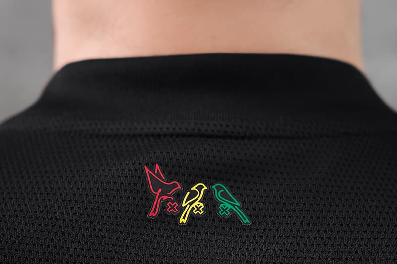 Ajax adidas football soccer jersey bob marley three little birds jersey black red yellow green ban uefa details information