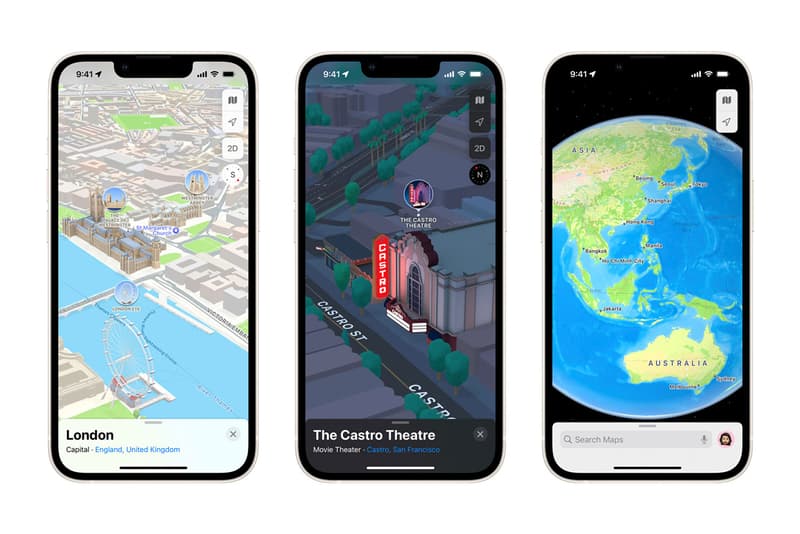 Apple Rolls Out 3D Maps in London, Los Angeles, New York City and San Francisco ios15