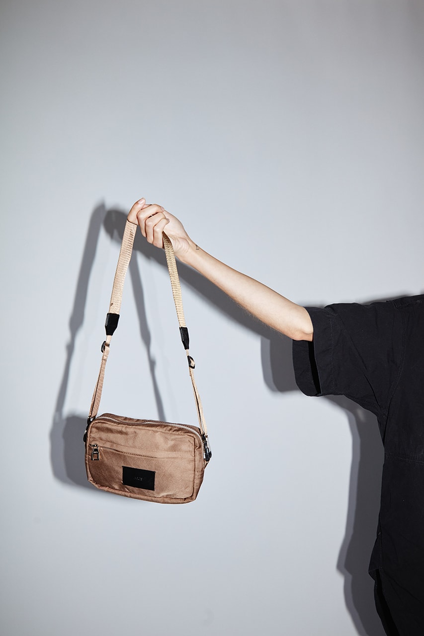 arcs london collection release details sustainable slow made bags recycled polyester twill fabric