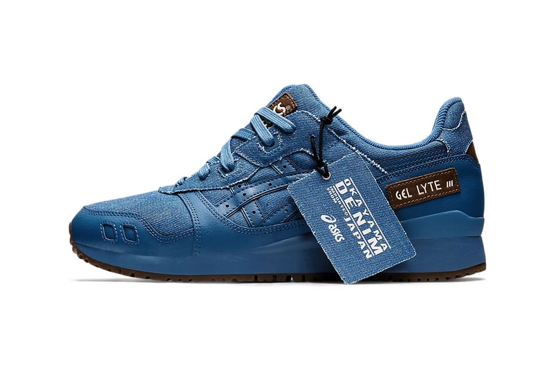 First Look at ASICS GEL-Lyte 3 Dressed in azure Blue Okayama Denim selvedge denim premium leather frayed 30 year anniversary shoe sneakers release info 