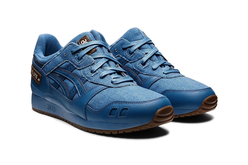 First Look at ASICS GEL-Lyte 3 Dressed in azure Blue Okayama Denim selvedge denim premium leather frayed 30 year anniversary shoe sneakers release info 