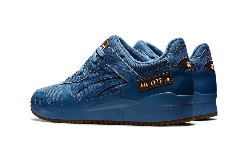 First Look at ASICS GEL-Lyte 3 Dressed in azure Blue Okayama Denim selvedge denim premium leather frayed 30 year anniversary shoe sneakers release info 