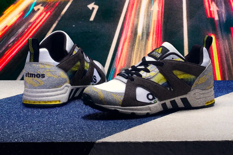 atmos x adidas Consortium EQT Proto Release Information 30th Anniversary Drop Date Japan Limited Edition Collaboration Motion Blur Camouflage Pattern Print Book