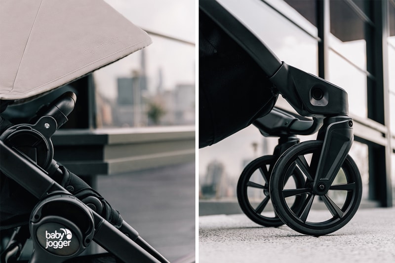baby jogger compared to uppababy vista 2 single to double stroller triple black tencel fabric leatherette compact size fold style all terrain wheels jogging 