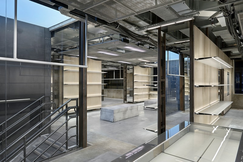 balenciaga london sloane street raw architecture details look inside opening information address location demna gvasalia