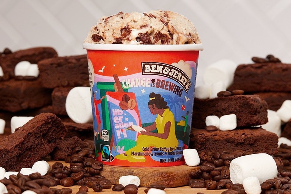 Ben jerry's Launches New Limited Batch Flavor Change Is Brewing blk & bold greyston bakery laci jordan champions racial justice the people's response act