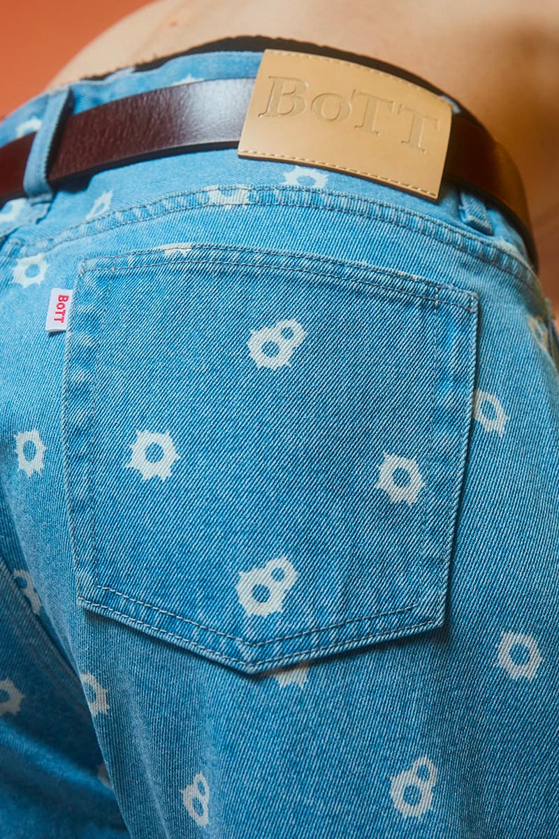 BoTT Reveals Playful and Dreamy Pieces for FW21 t shirt sweatsuit varsity inspired plaid shirt baby pink hoodie world piece shirt jacket nipper hmw bullet hoe denim jeans psychedelic patterns fashion japan lookbook 