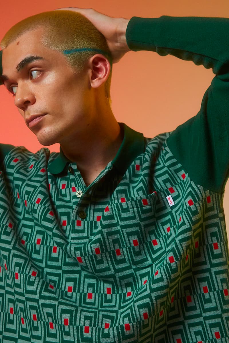 BoTT Reveals Playful and Dreamy Pieces for FW21 t shirt sweatsuit varsity inspired plaid shirt baby pink hoodie world piece shirt jacket nipper hmw bullet hoe denim jeans psychedelic patterns fashion japan lookbook 