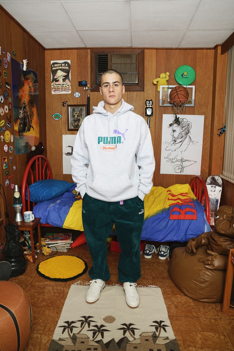 puma butter goods basket slipstream corduroy hoodies pants t shirts official release date info photos price store list buying guide