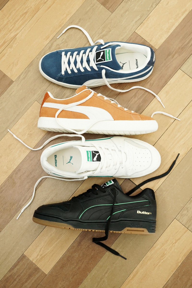 puma butter goods basket slipstream corduroy hoodies pants t shirts official release date info photos price store list buying guide