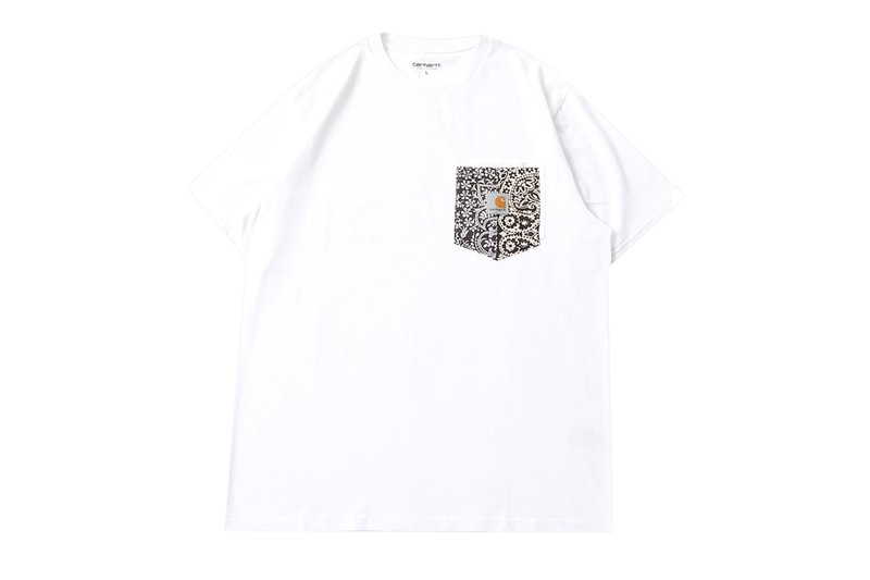 MIYAGIHIDETAKA x Carhartt WIP Bandana Collab Japan fashion T-shirts shirts black white green blue pastel grey