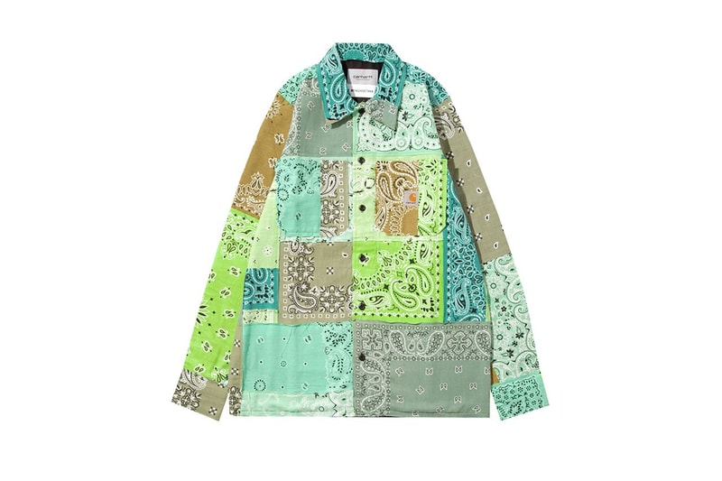 MIYAGIHIDETAKA x Carhartt WIP бандана Collab Japan модные футболки рубашки черный, белый, зеленый, синий, пастельно-серый