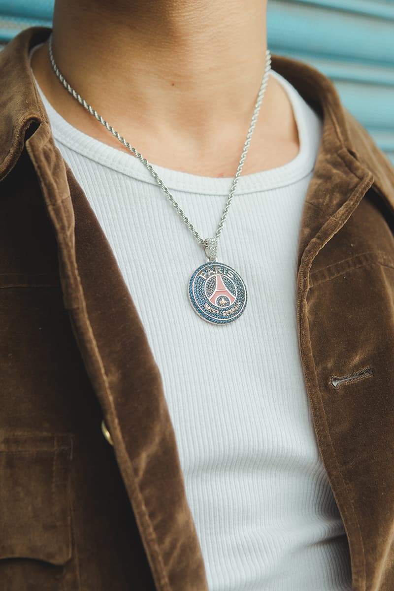 Cernucci x Paris Saint-Germain Jewellery Collab release information 